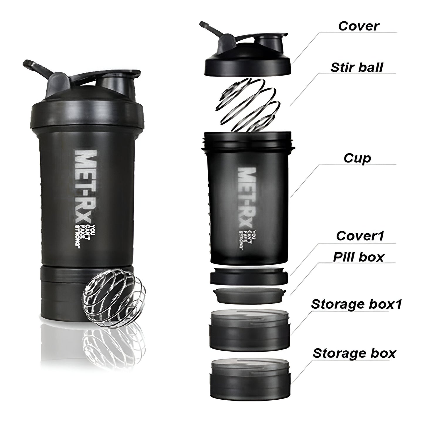 MET-RX Shaker 3 en 1